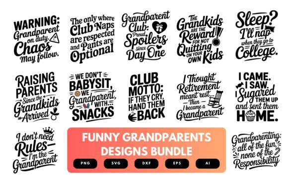 A Designer’s Review of the Funny Grandparents SVG Bundle