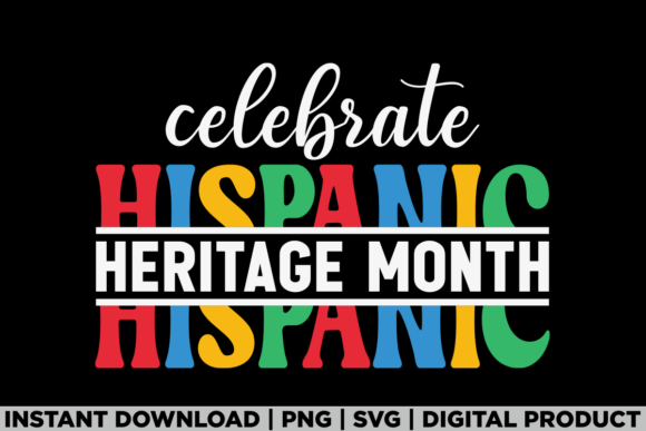 A Warm & Festive Hispanic Heritage Month Tee Design for Your Craft Business