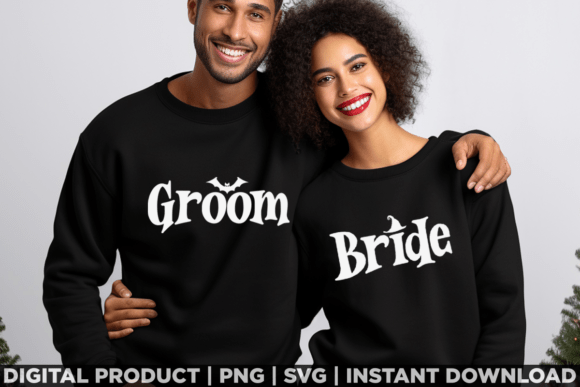 Beyond T-Shirts: Halloween Bride and Groom as a Graphic Design Asset